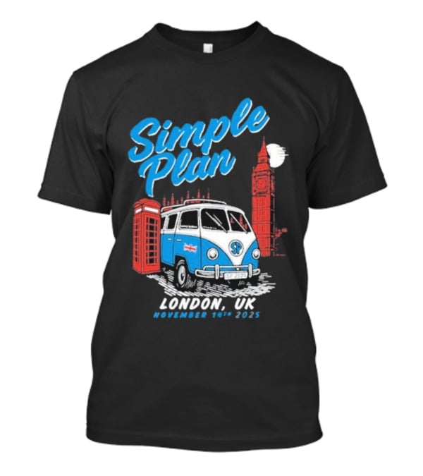 Simple Plan London UK November 14th 2025 Van Big Ben T-Shirt