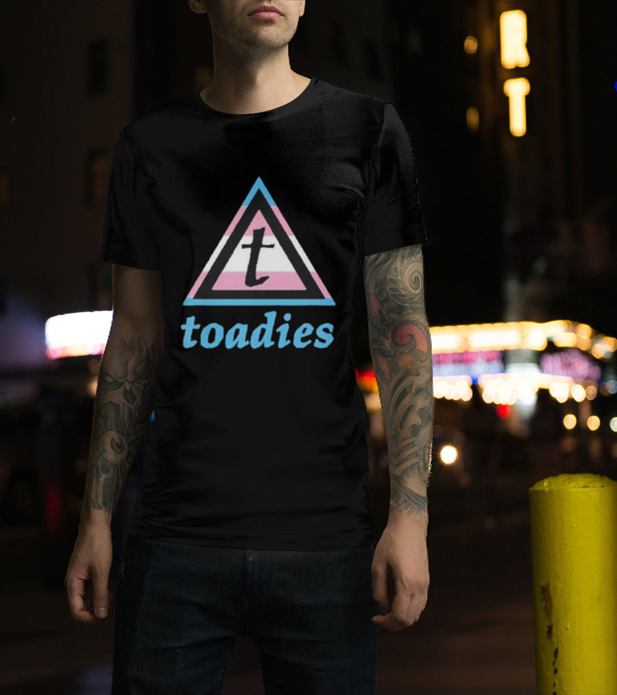 Toadies Trans Flag Triangle Pattern T-Shirt
