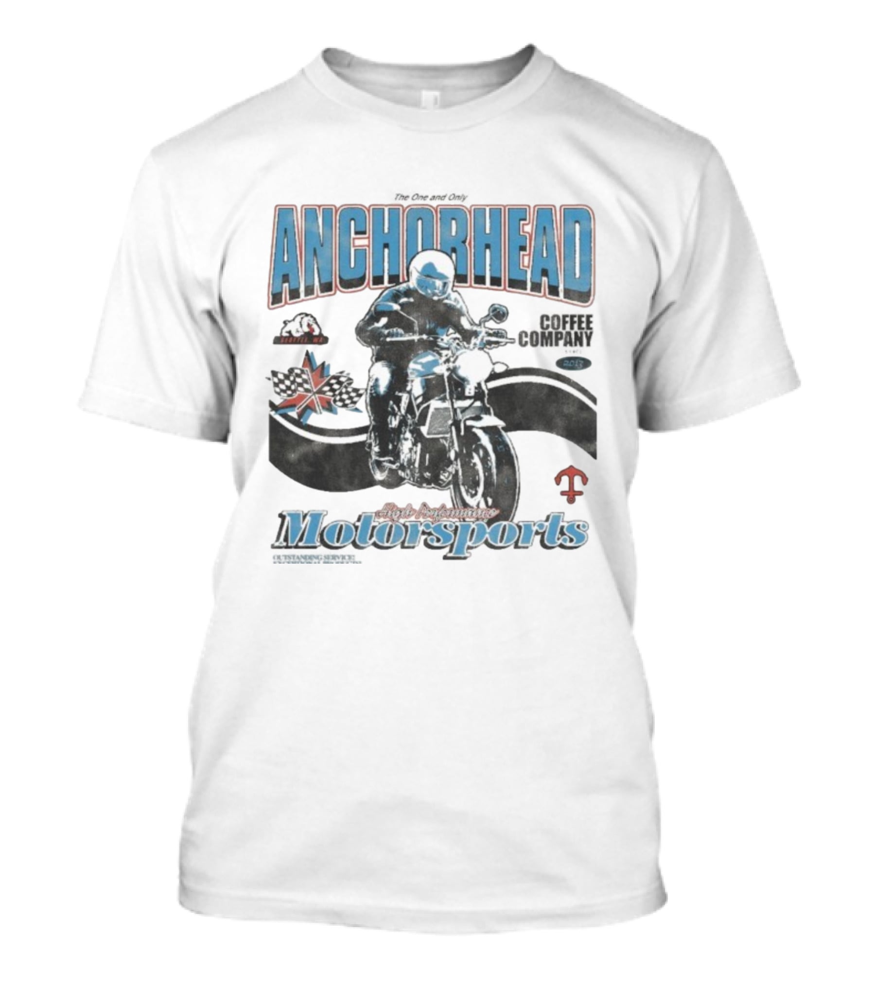 Anchorhead Motorsports High Performance Life The One And Only 2023 Racing Union Jack Checkered Flags T-Shirt
