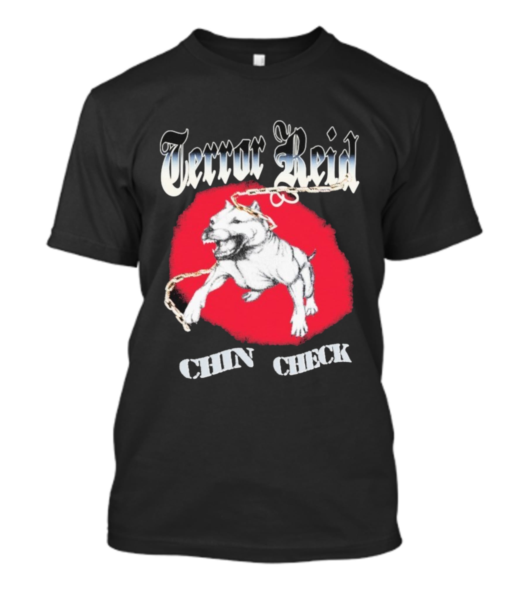 Terror Reid Chin Check Bulldog Chain Graphic T-Shirt
