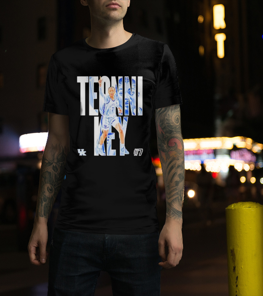Teonni Key Kentucky Wildcats #7 Women’s Basketball NCAA UK Logo T-Shirt