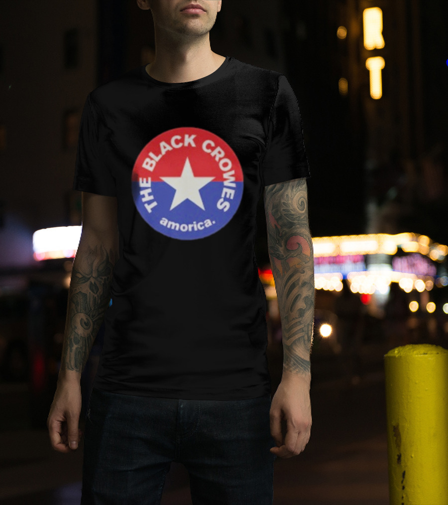 The Black Crowes Amorica Star Circle Emblem T-Shirt