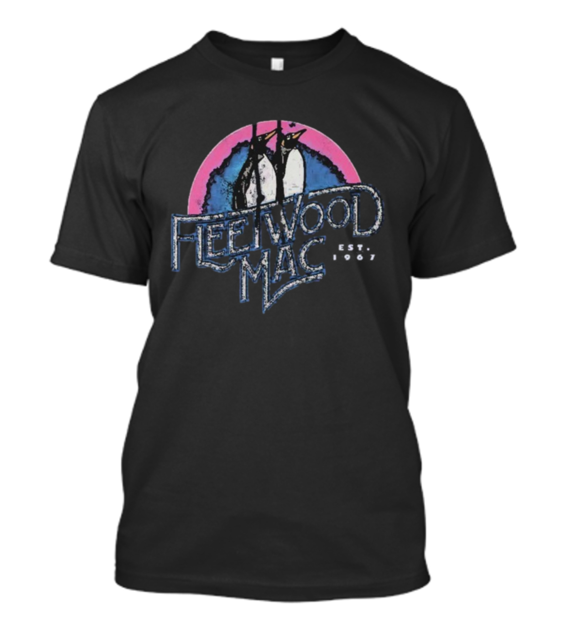 Fleetwood Mac Est. 1967 Penguins Retro Vintage Style T-Shirt