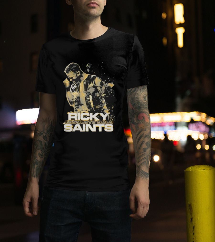Ricky Saints Absolute Gold Fist Pump Victory T-Shirt