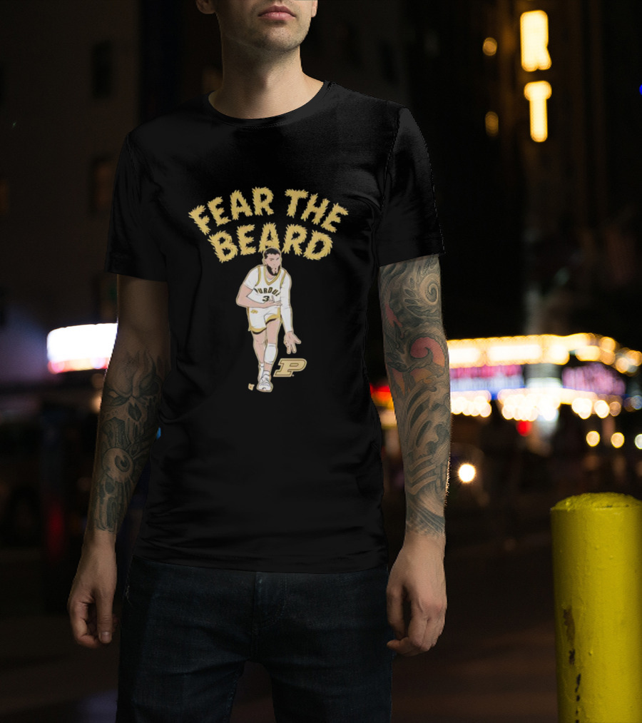 Purdue Basketball Fear The Beard Braden Smith Number 3 T-Shirt