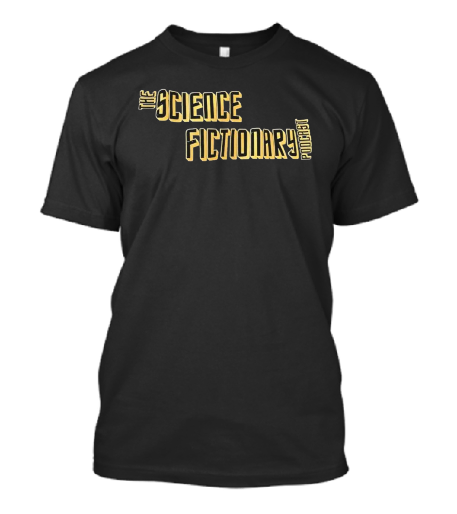 The Science Fictionary Podcast Retro Sci-Fi Typography Style T-Shirt