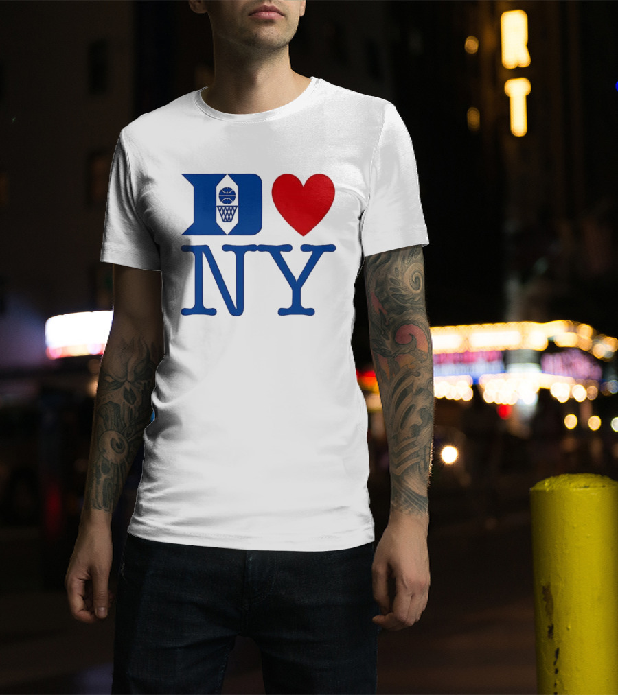 Duke Heart NY Basketball Symbol T-Shirt
