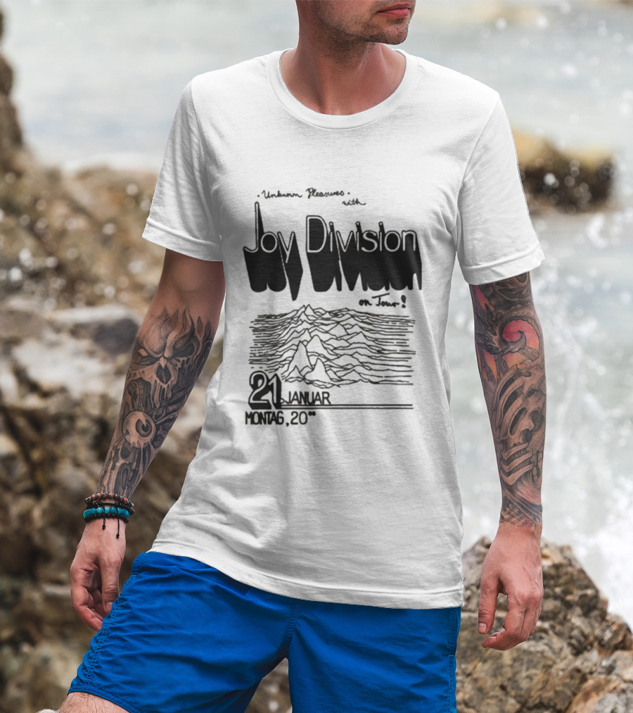 Joy Division Unknown Pleasures Tour 2025 21 Januar Montag 20 T-Shirt
