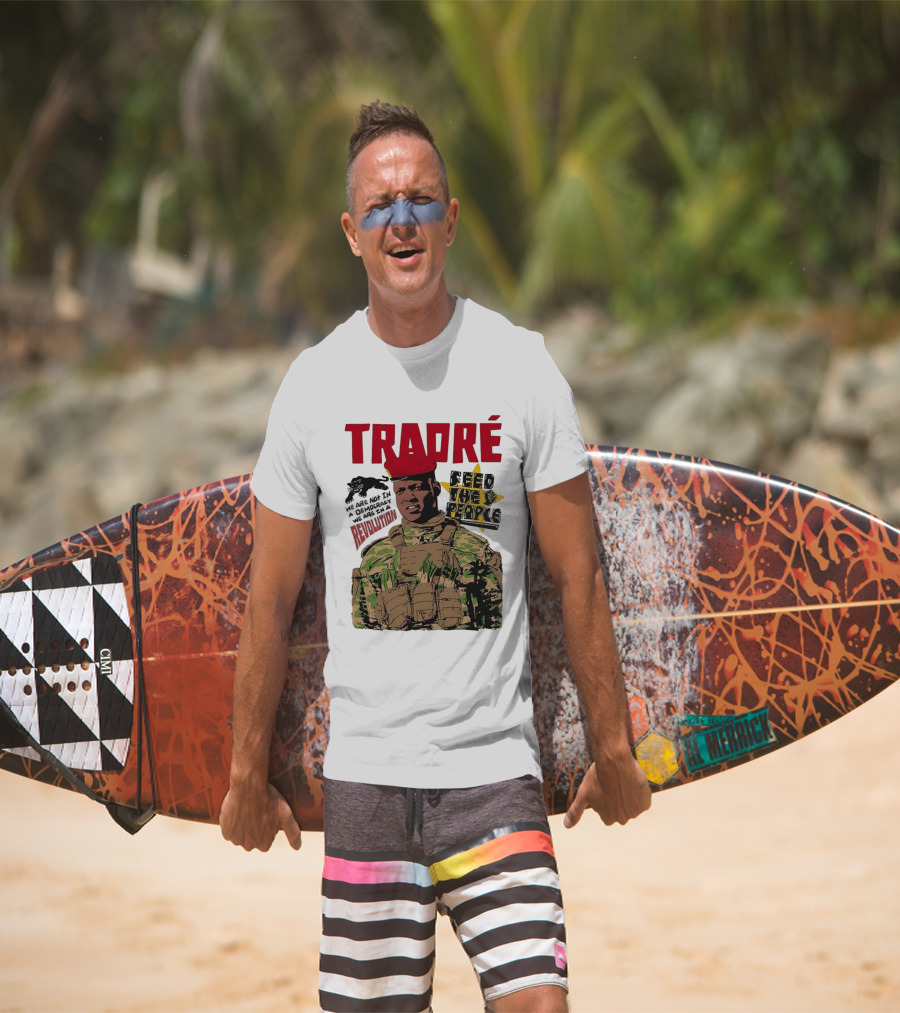 TRAORÉ Revolution Ibrahim Feed The People Burkina Faso T-Shirt