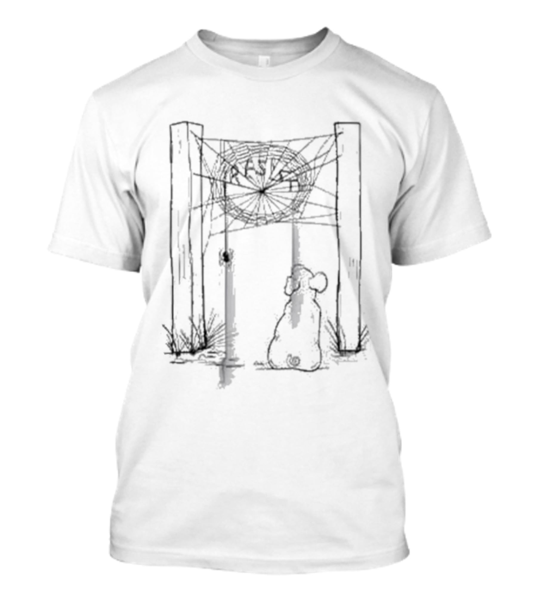 Our Response To Quiet Piggy Some Pig Spider Web Mouse T-Shirt