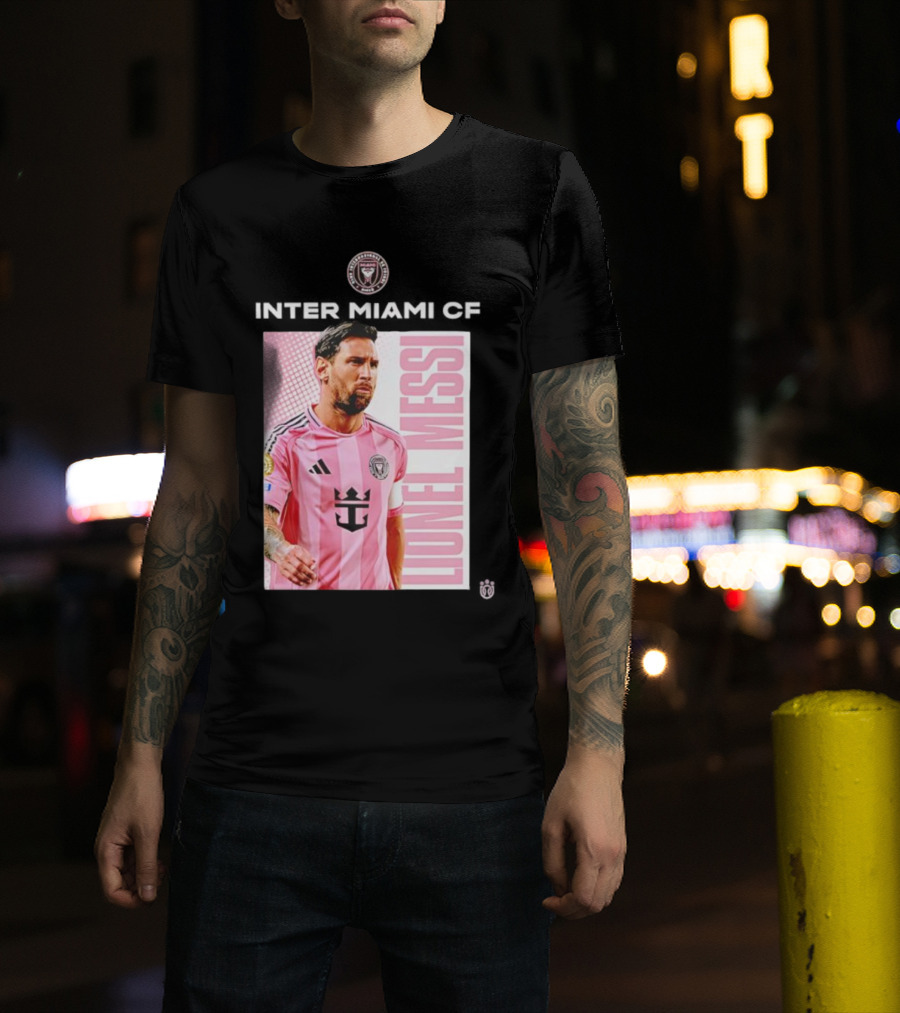 Inter Miami CF Lionel Messi Pink Jersey Program T-Shirt