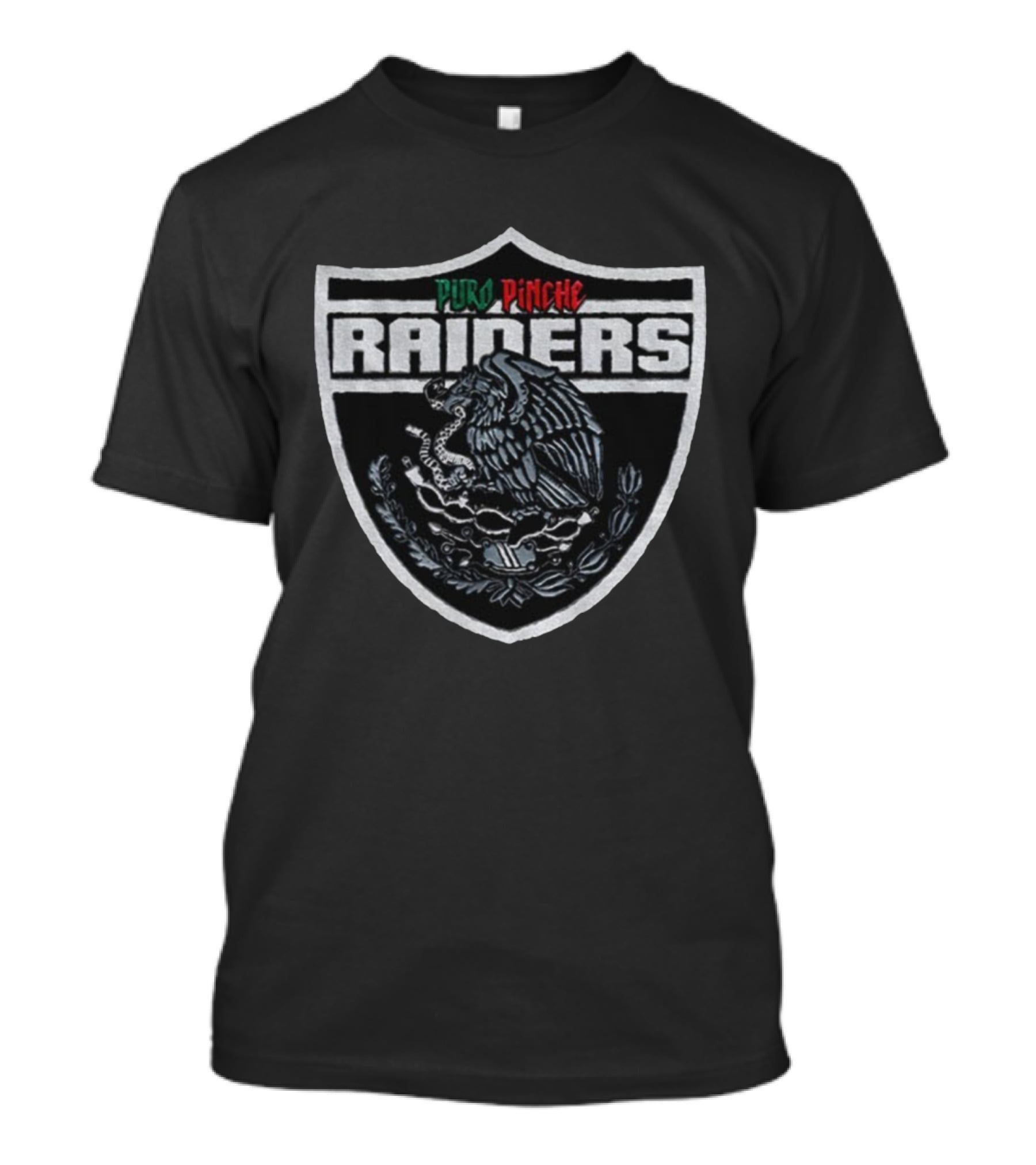 Las Vegas Raiders Puro Pinche Mexican Logo Raiders Shield T-Shirt