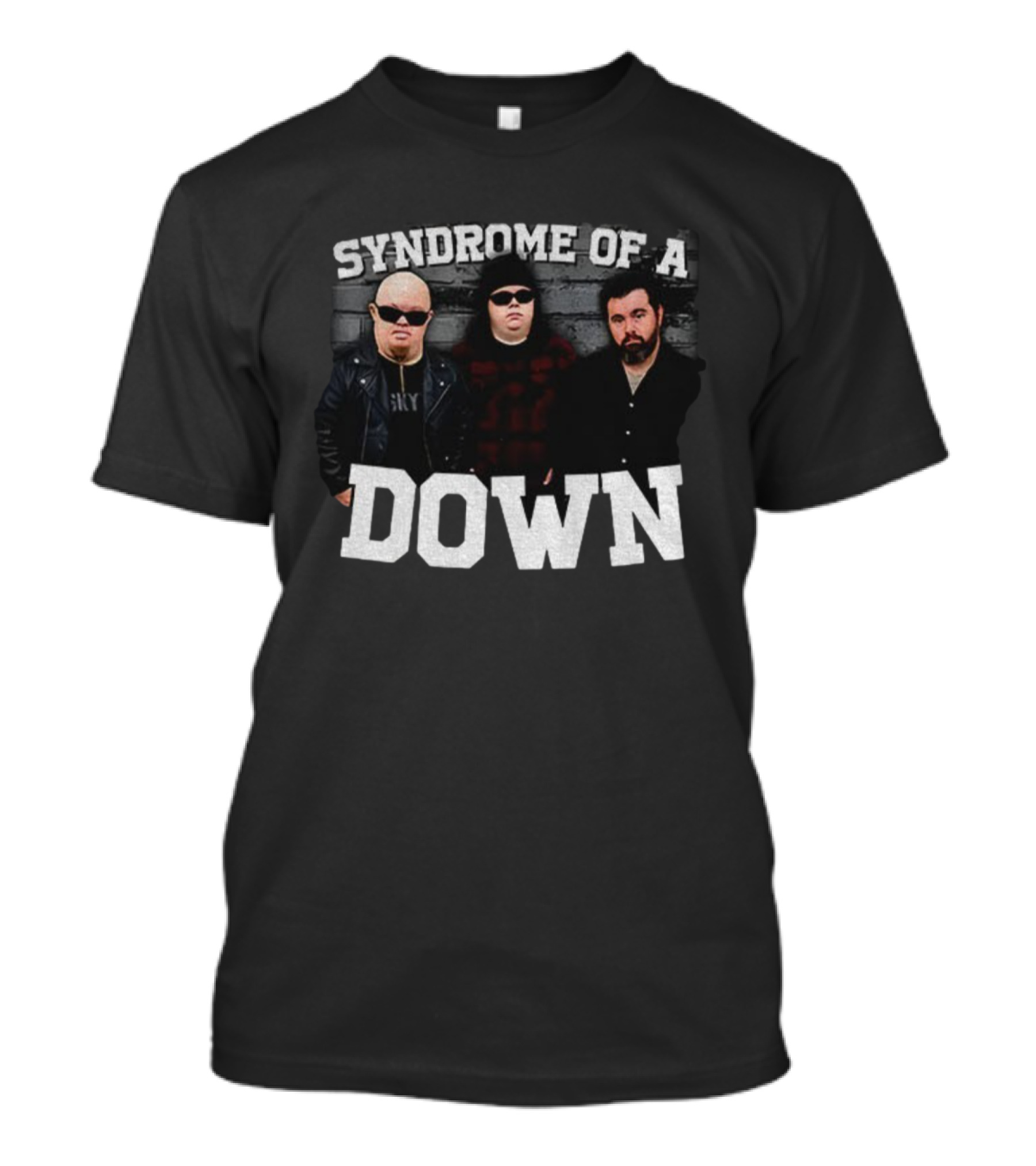 Syndrome Of A Down Band Parody With Group Portrait T-Shirt