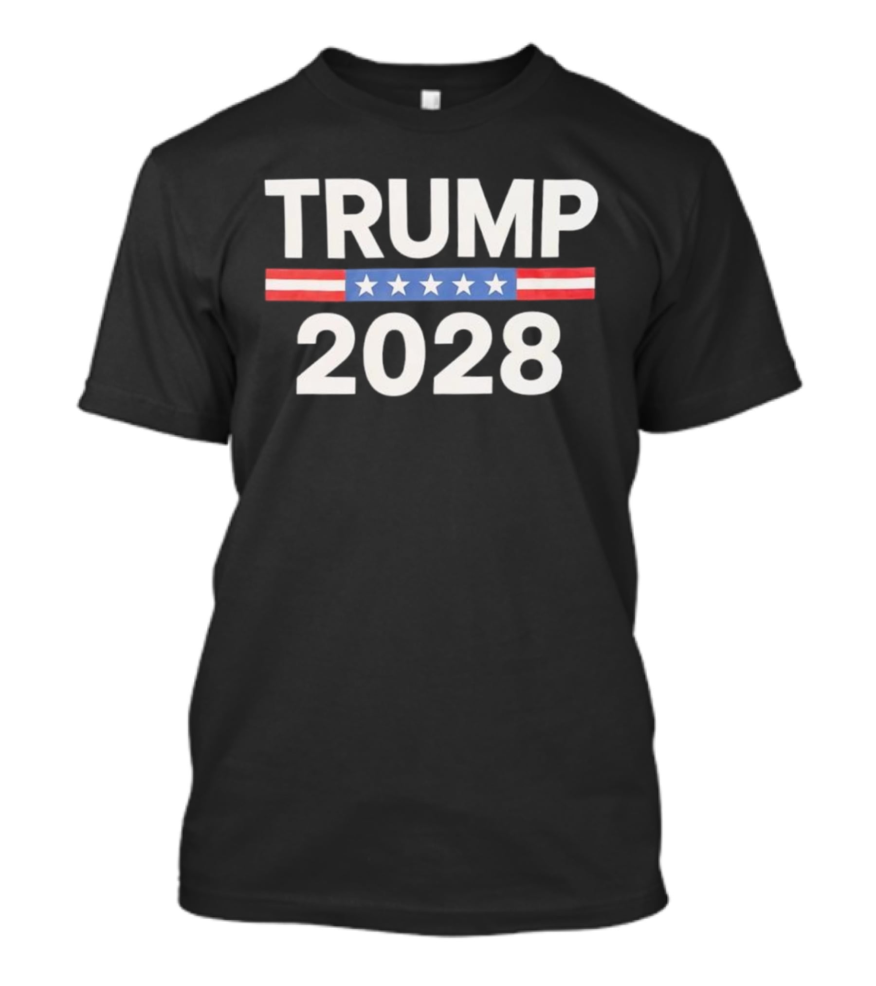 Trump 2028 Stars And Stripes Flag Patriotic T-Shirt