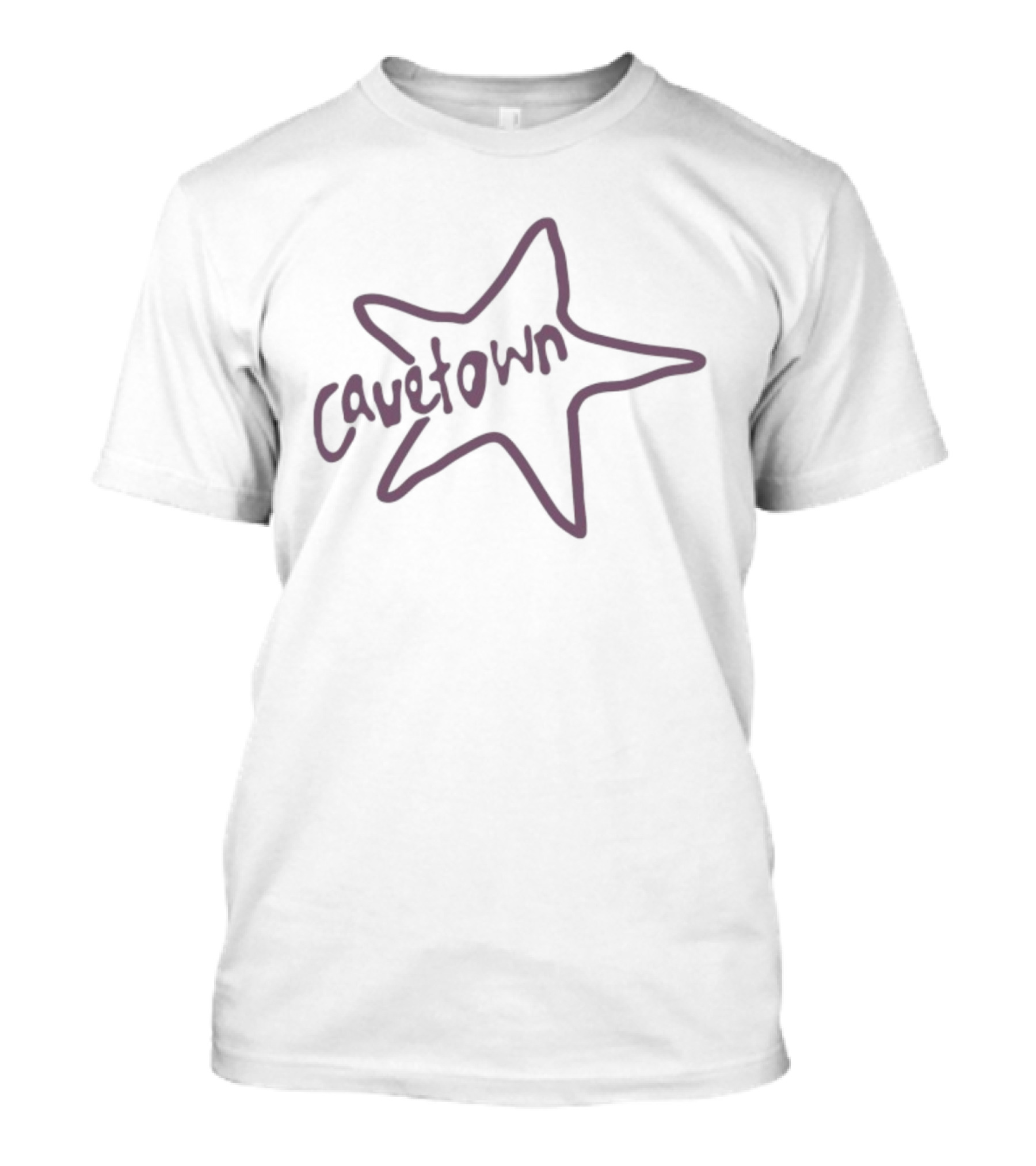 Cavetown Handwritten Star Outline Purple T-Shirt