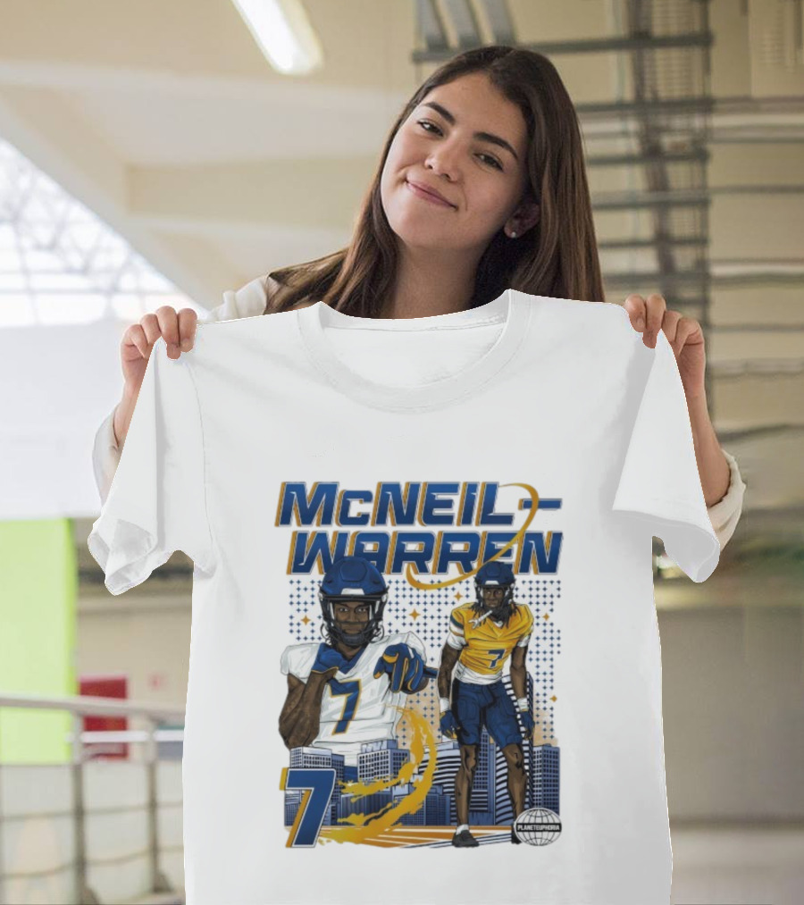McNeil-Warren Number 7 Planet Euphoria Football Cityscape T-Shirt