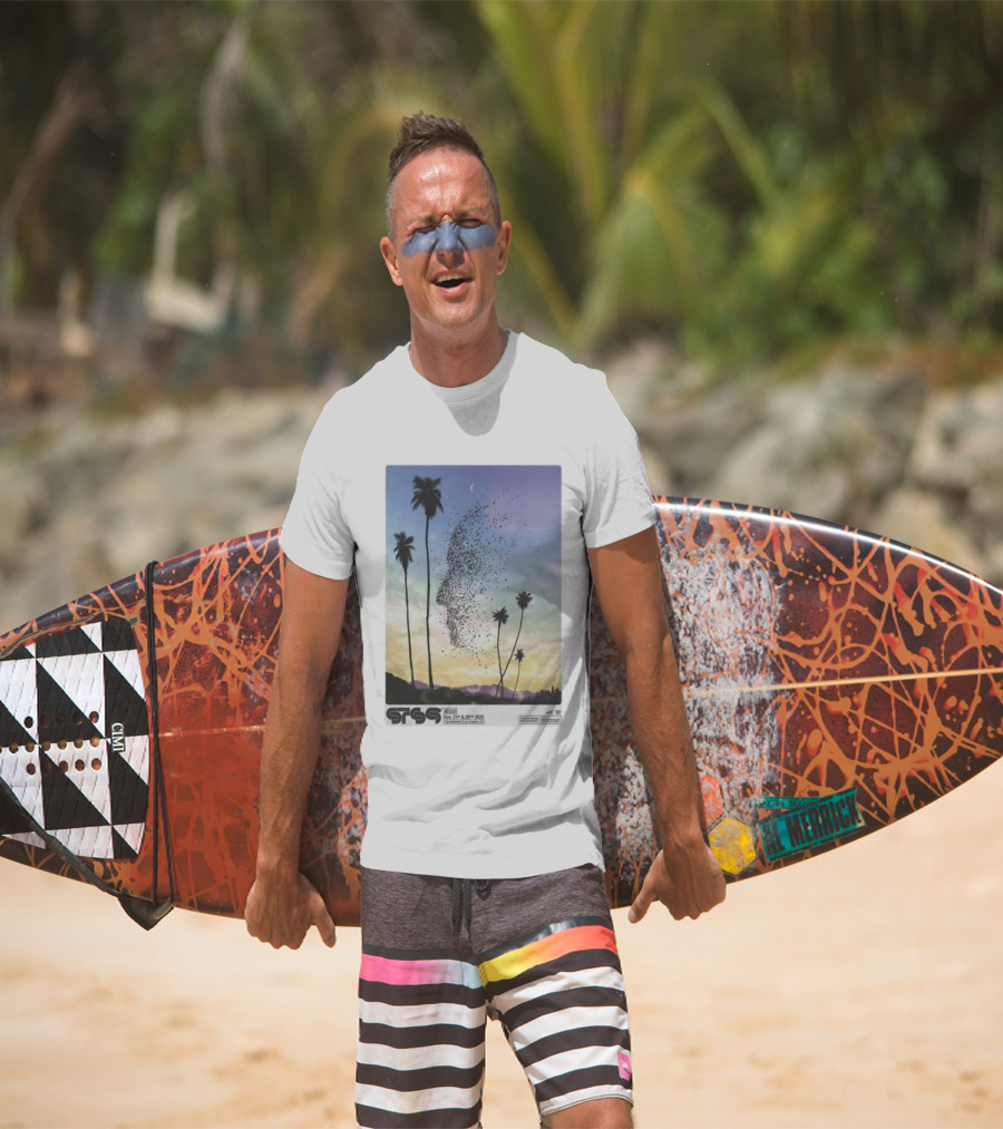 STS9 Nov 21 22 2025 The Bellwether Los Angeles CA Palm Trees And Birds Sky Scene T-Shirt