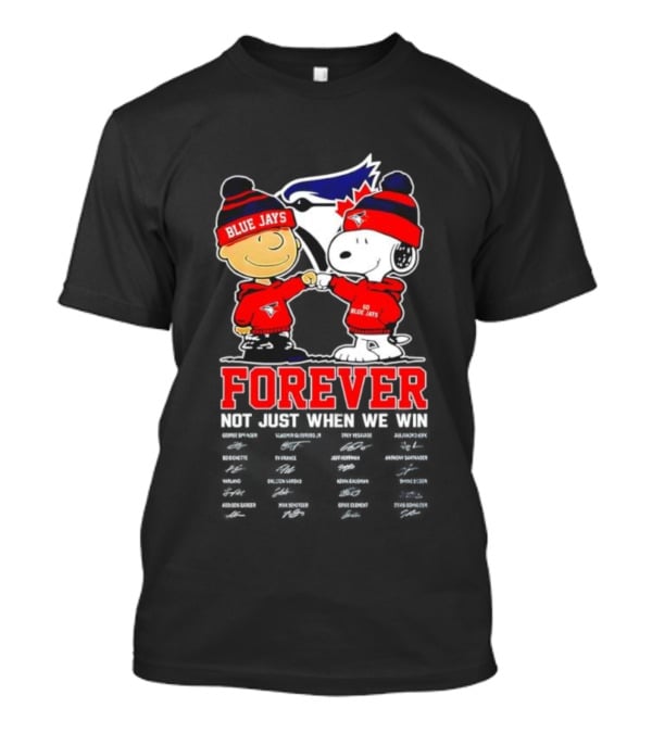 Toronto Blue Jays Forever Peanuts Charlie Brown Snoopy Baseball Fandom T-Shirt