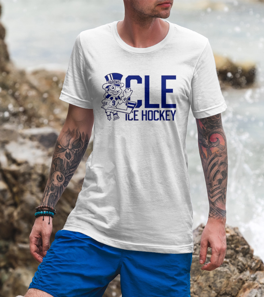 CLE Ice Hockey Top Hat Mascot 9 T-Shirt
