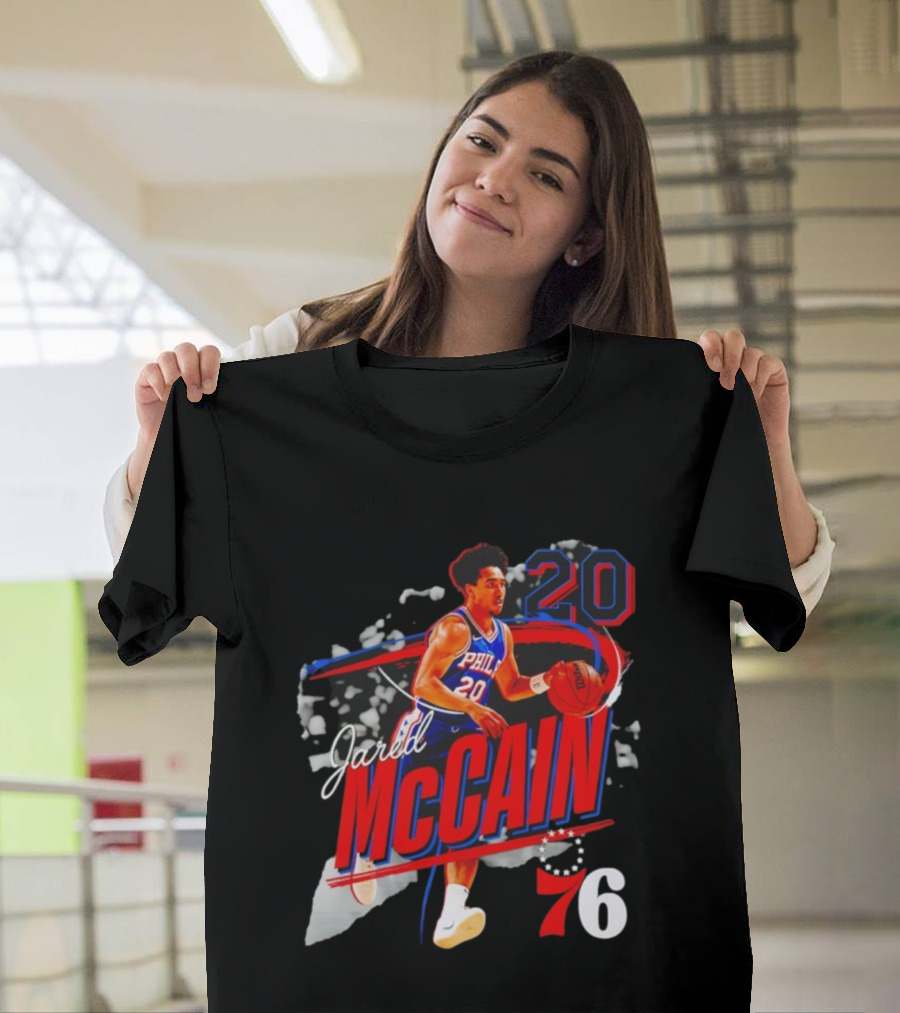 Jared McCain 20 Philadelphian Basketball Player 76ers T-Shirt