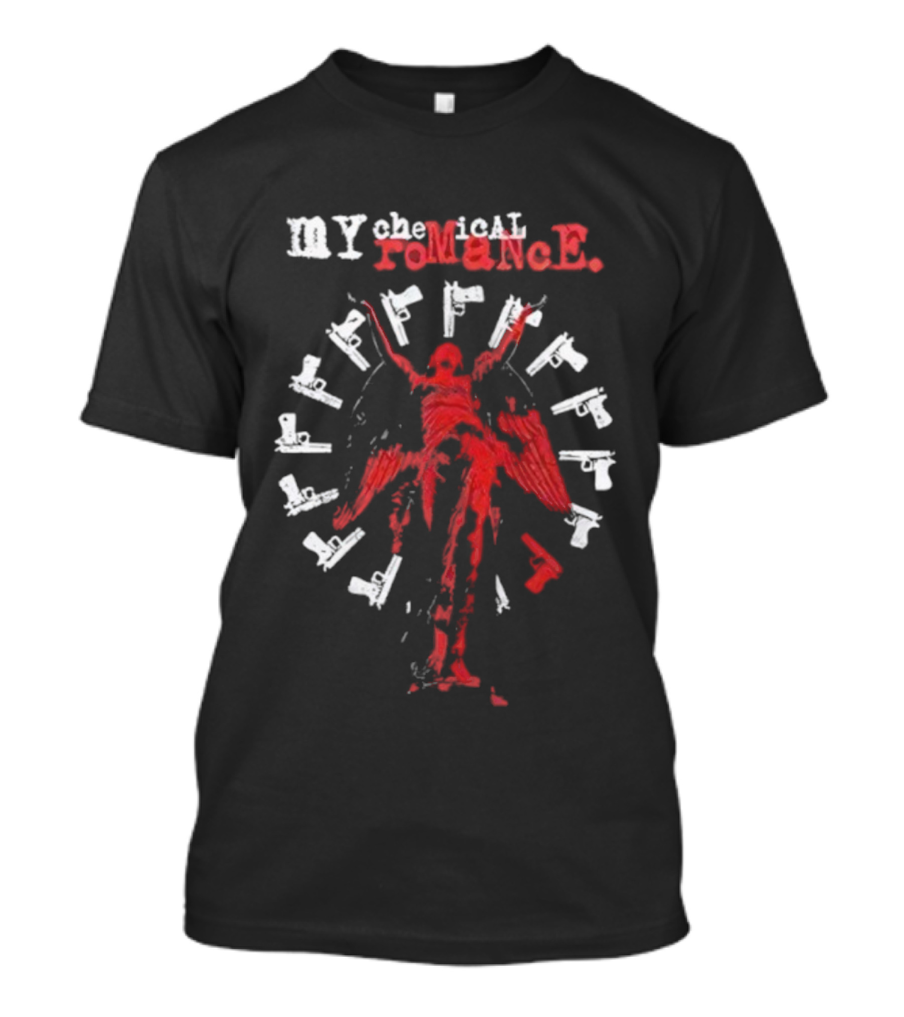 My Chemical Romance The Black Parade Skeleton Soldier Burst Design T-Shirt