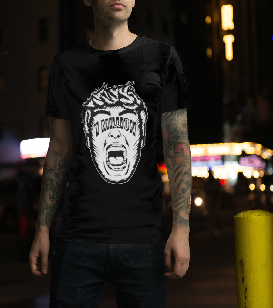 1 Million Face Scream T-Shirt