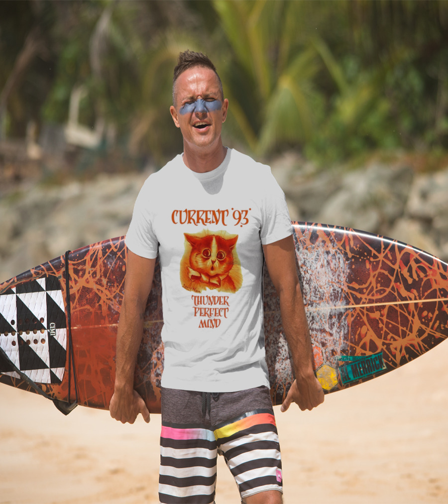 Current 93 Louis Wain Cat Thunder Perfect Mind Retro Style T-Shirt