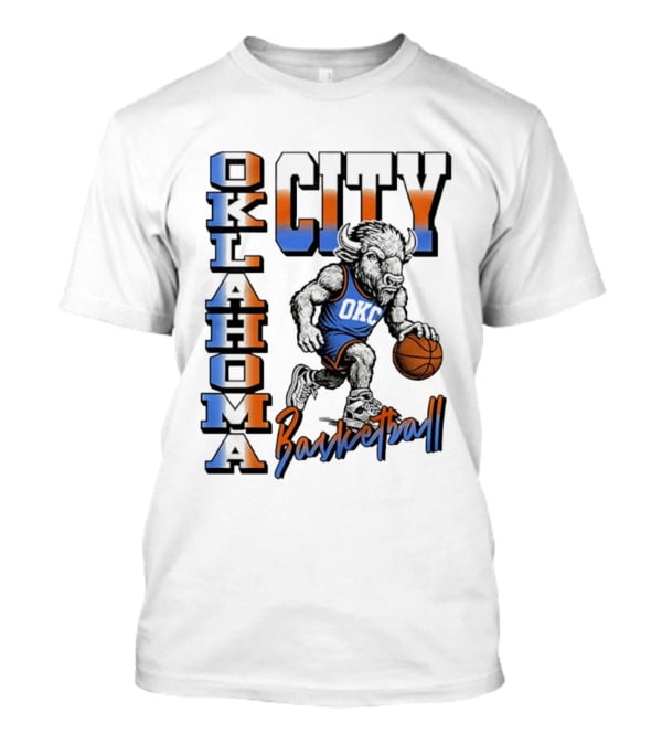 Oklahoma City OKC Basketball Mascot T-Shirt