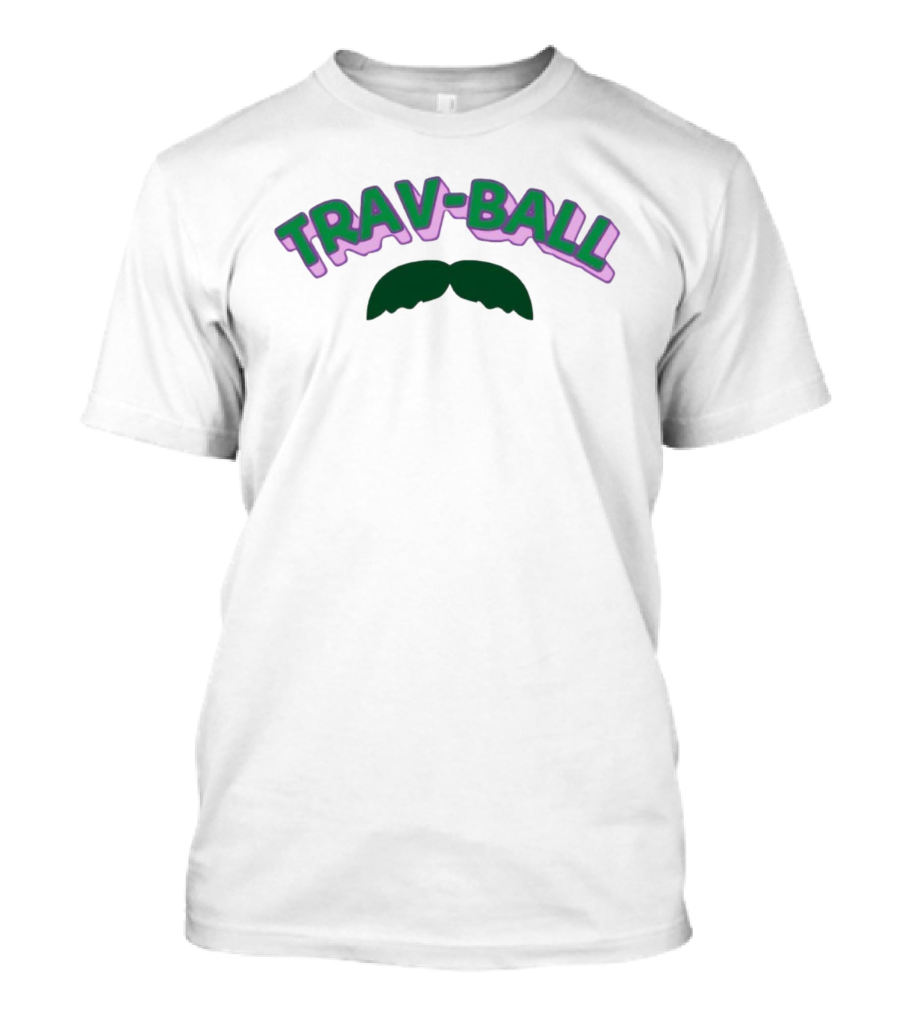 Trav-Ball Moustache T-Shirt