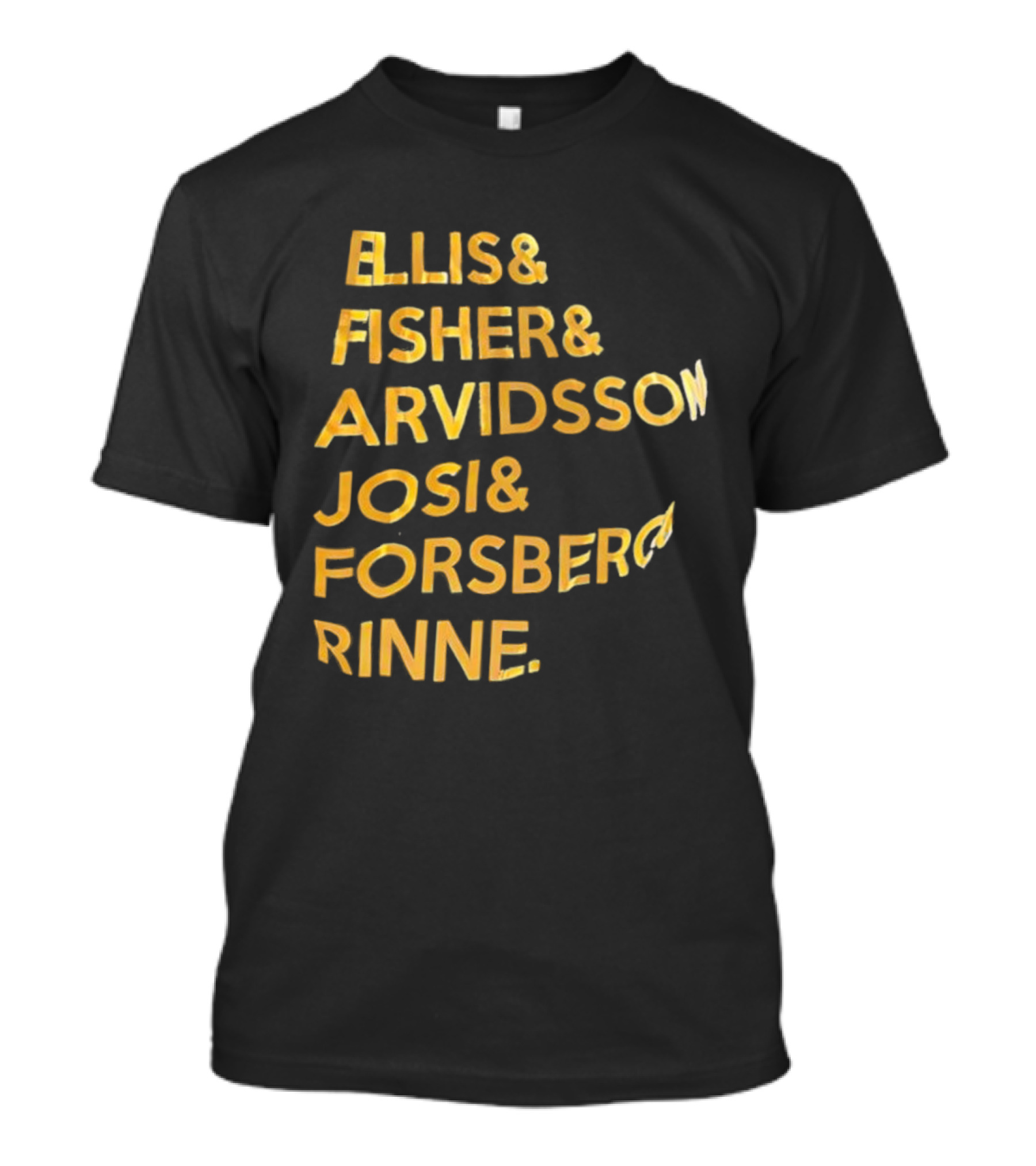 Ellis Fisher Arvidsson Josi Forsber Rinne Hockey Team Legends T-Shirt