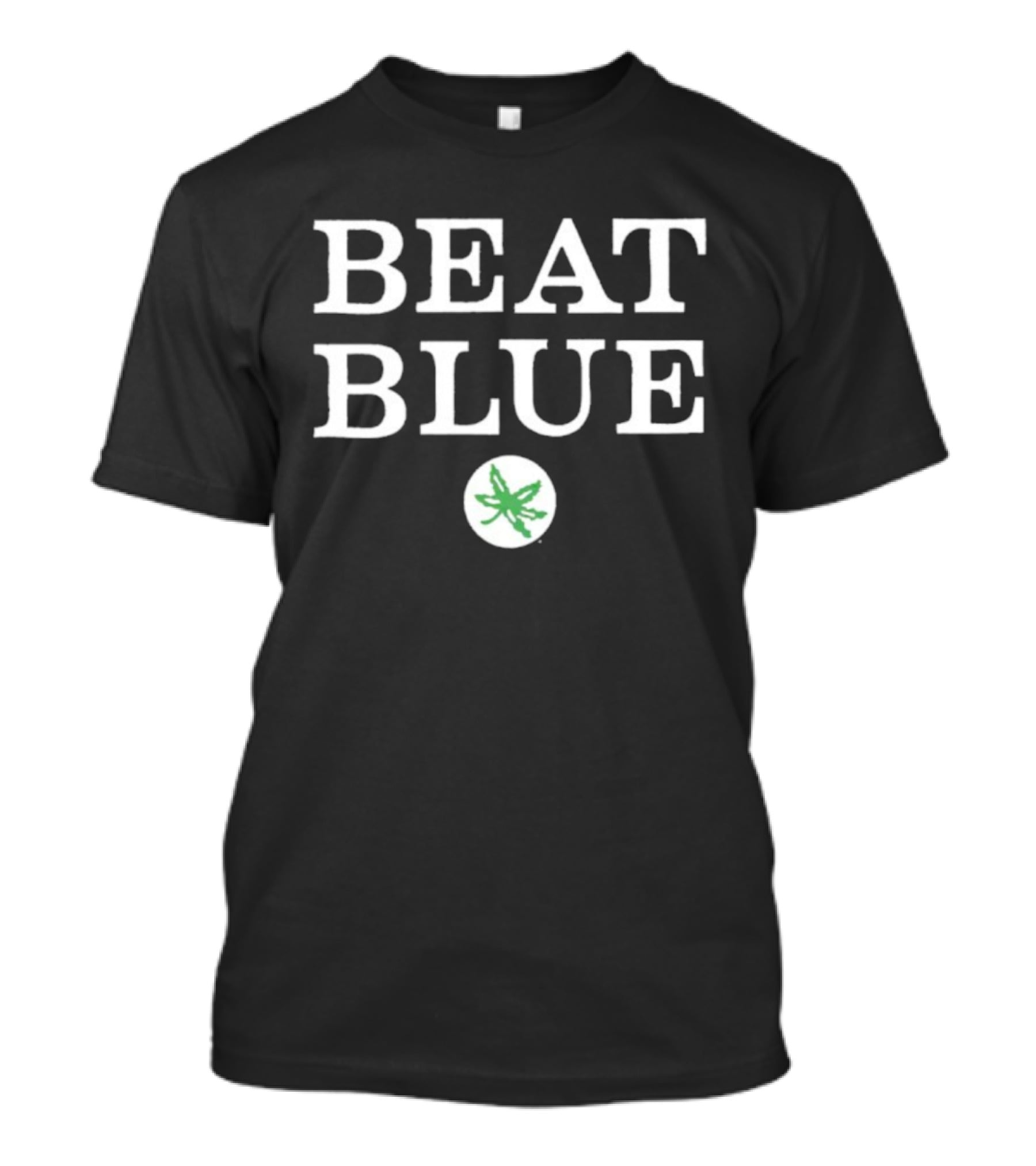 Ohio State Buckeye Leaf Beat Blue Rivalry Game Spirit T-Shirt