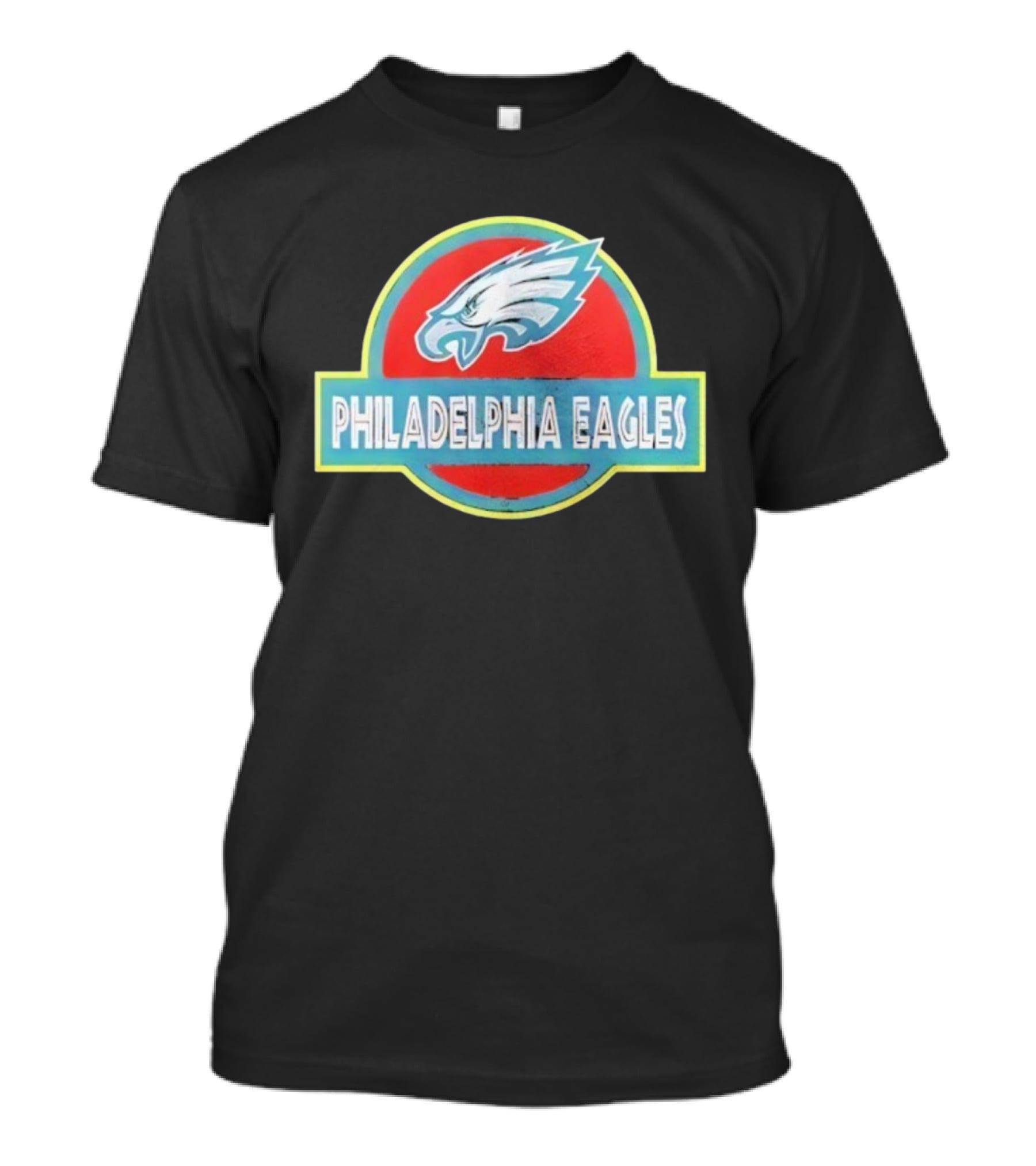 Philadelphia Eagles Jurassic Park Collaboration Logo Vintage Style T-Shirt