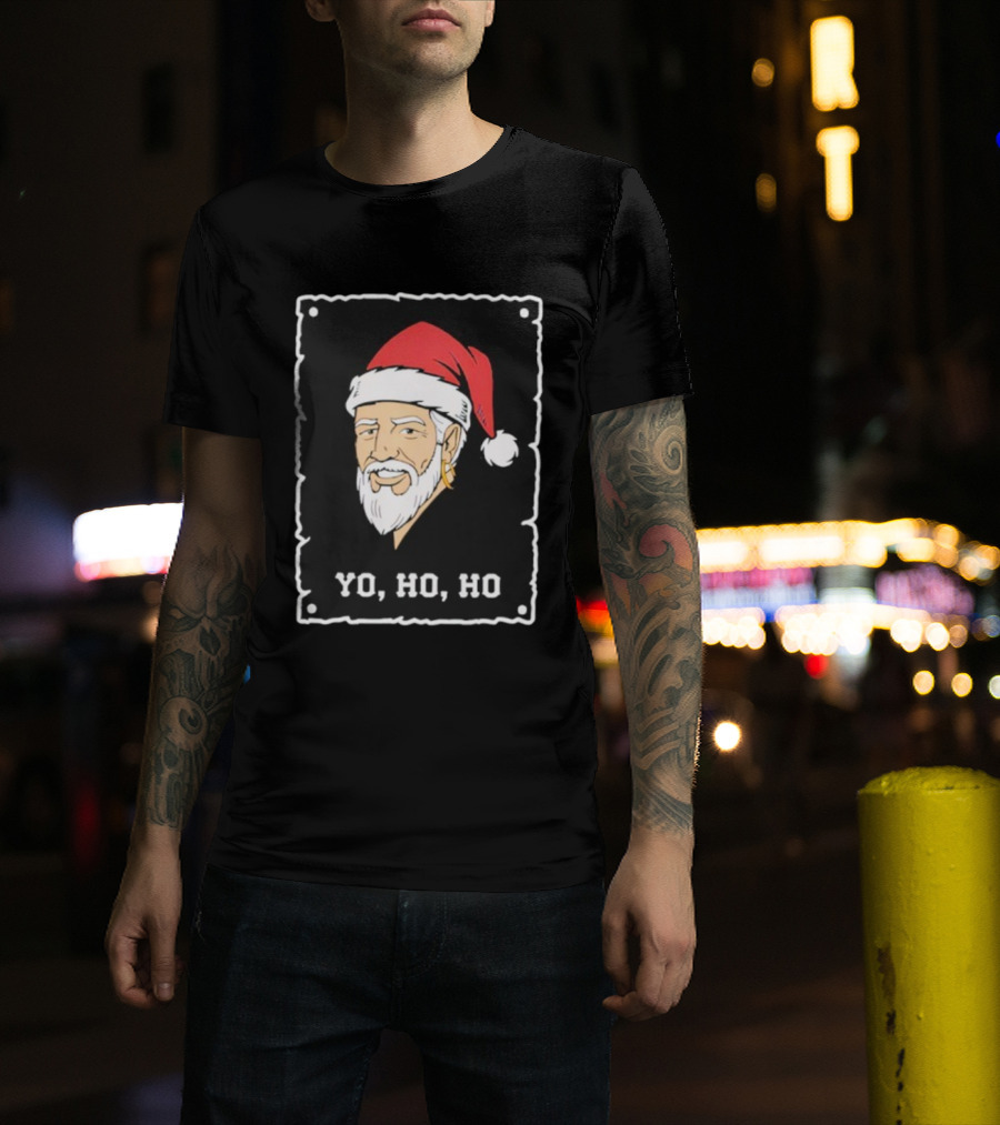 Santa Pirate Christmas Yo Ho Ho T-Shirt