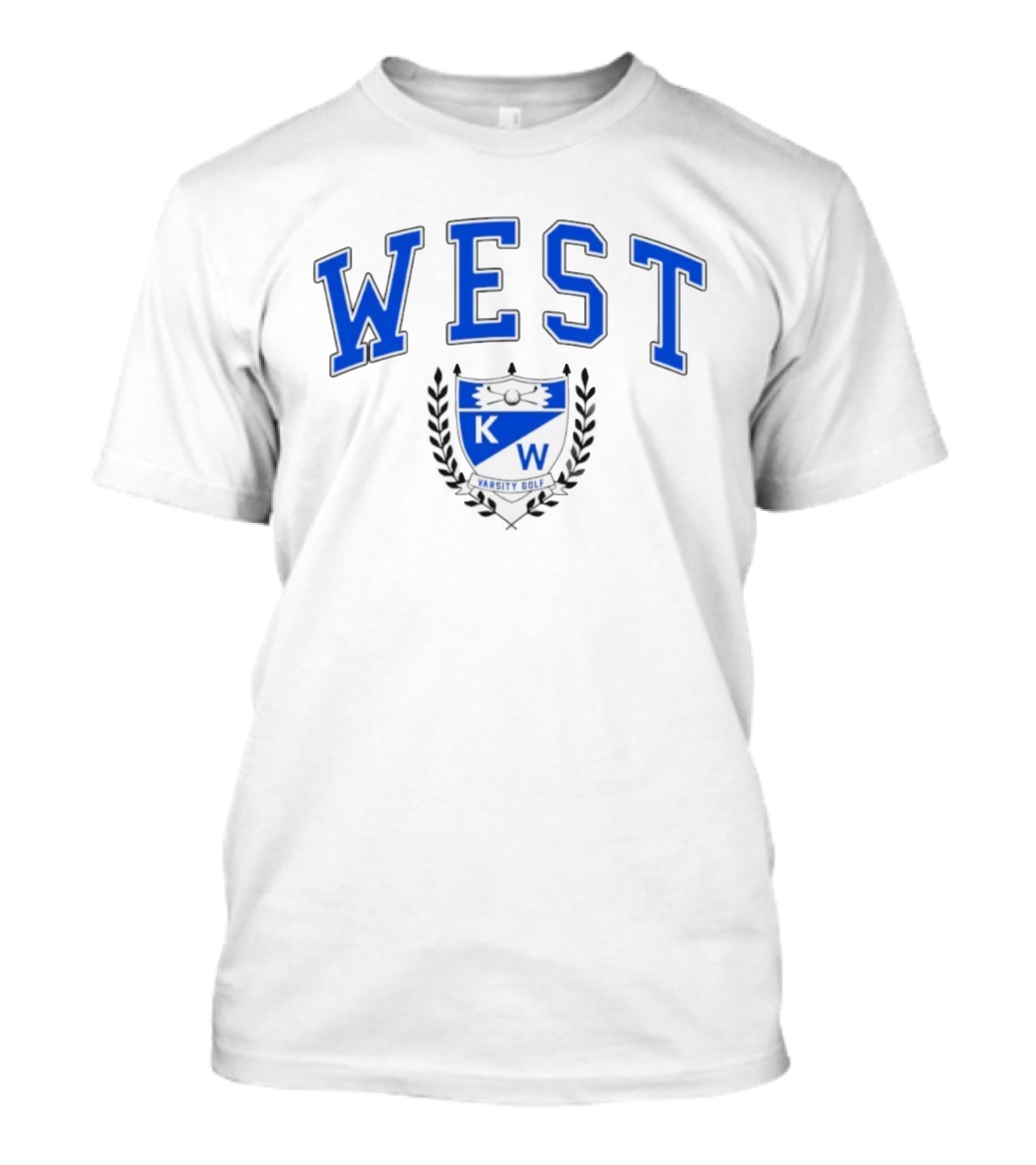 Kenmore West Varsity Golf KW Shield Crest T-Shirt