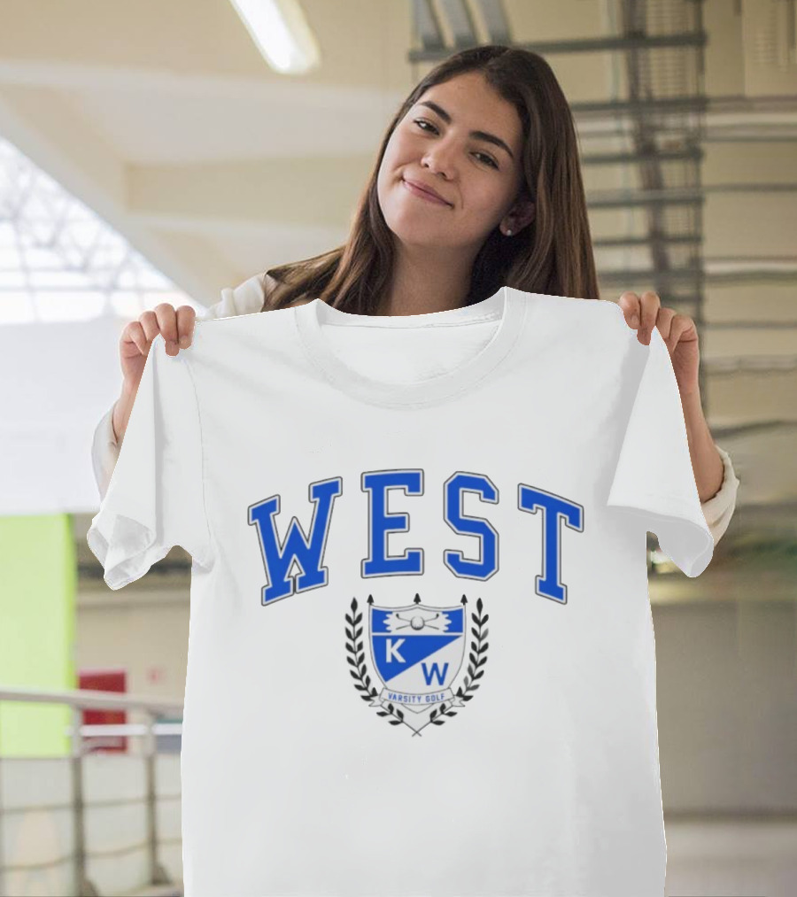Kenmore West Varsity Golf KW Shield Crest T-Shirt