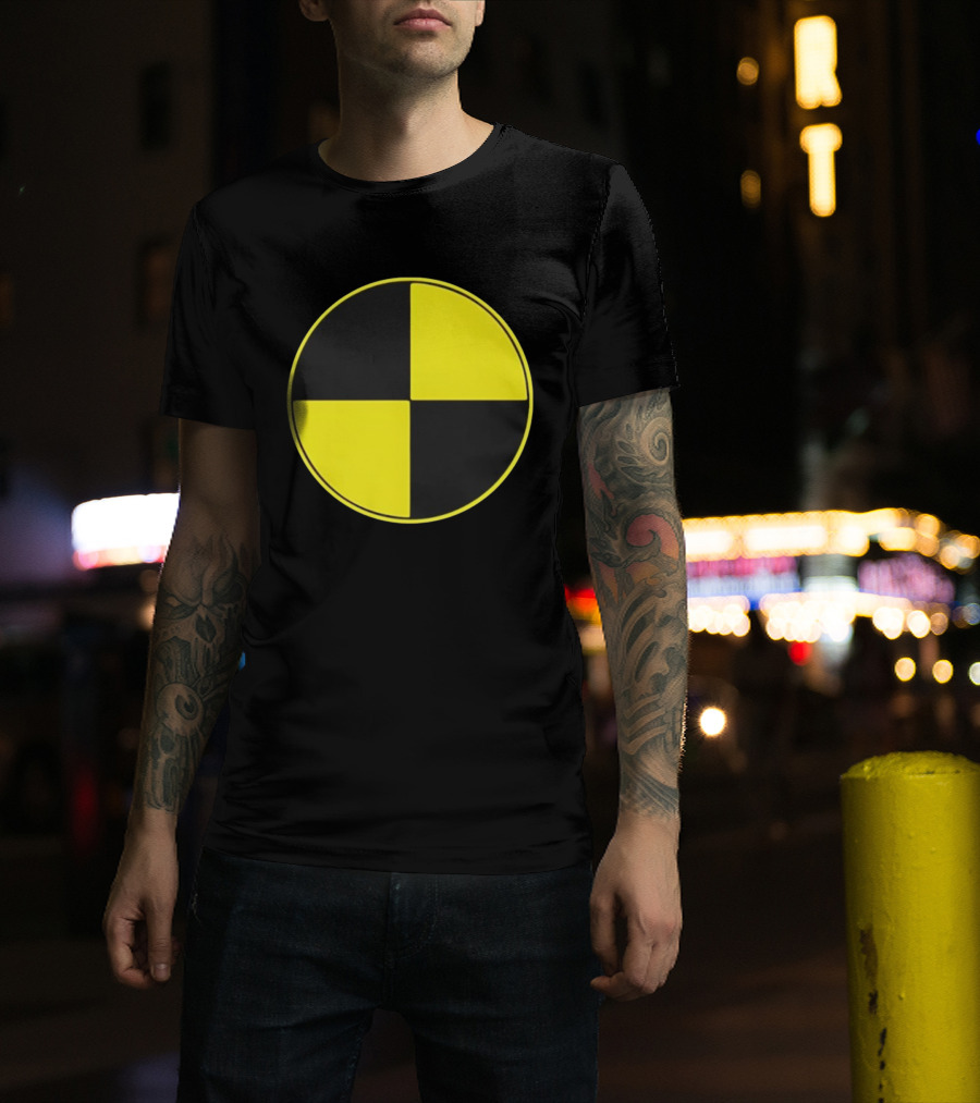 Crash Test Dummy Yellow Black Symbol T-Shirt