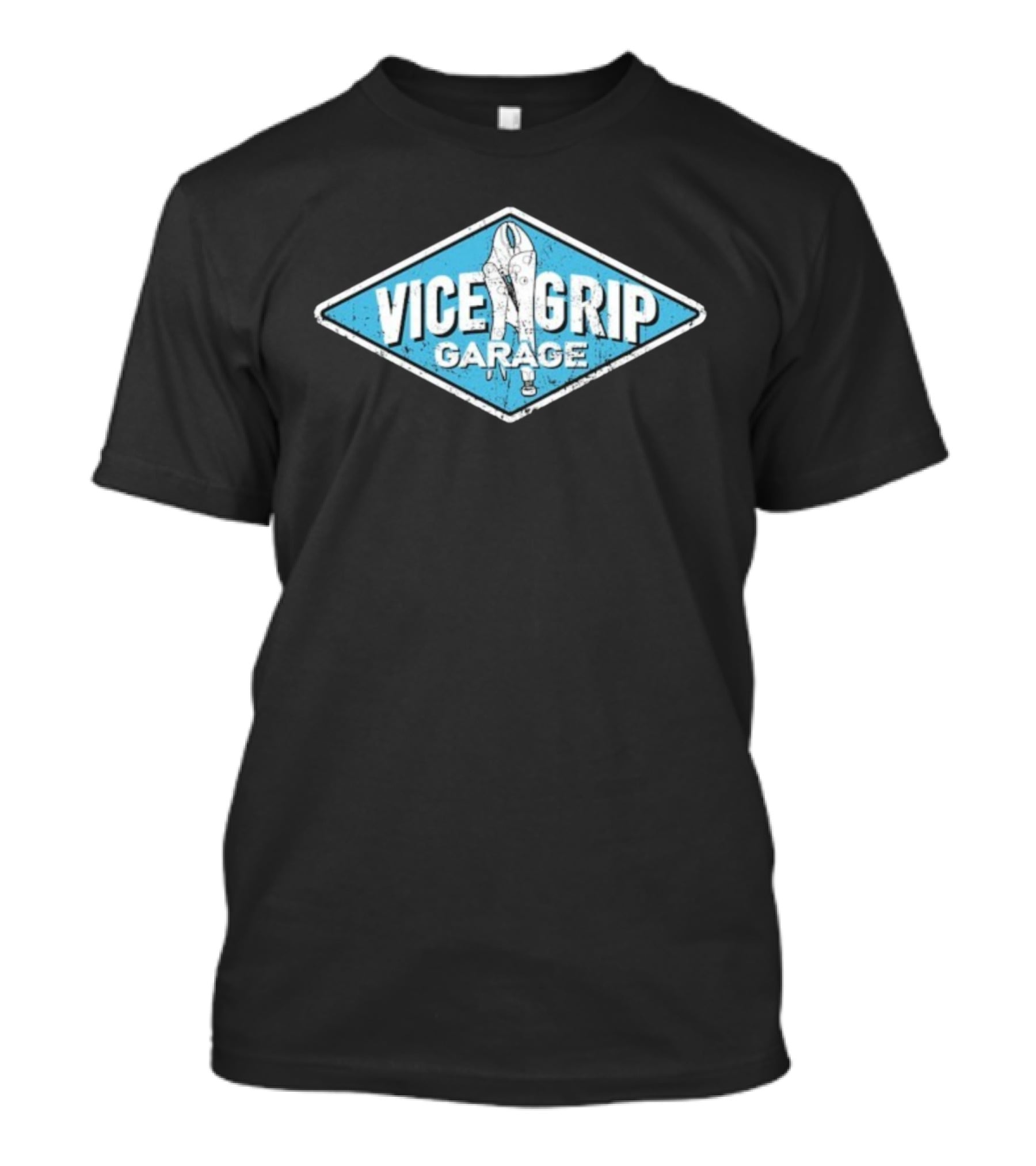 Vice Grip Garage Blue Sign Wrench Vintage Style T-Shirt