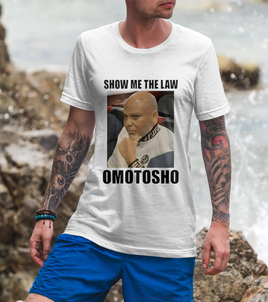 2025 Show Me The Law Omotosho Meme Bald Man Thinking T-Shirt