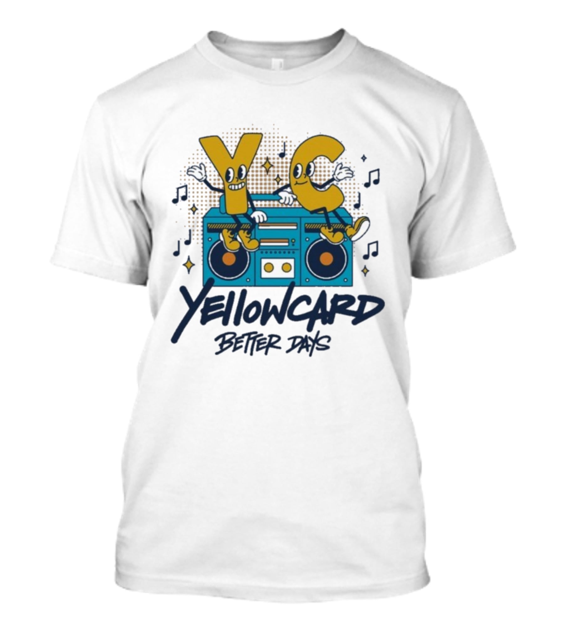 YC Yellowcard Better Days Buddies Boombox Duet T-Shirt