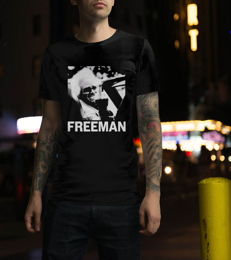 FREEMAN Smiling Iconic Black And White Face T-Shirt