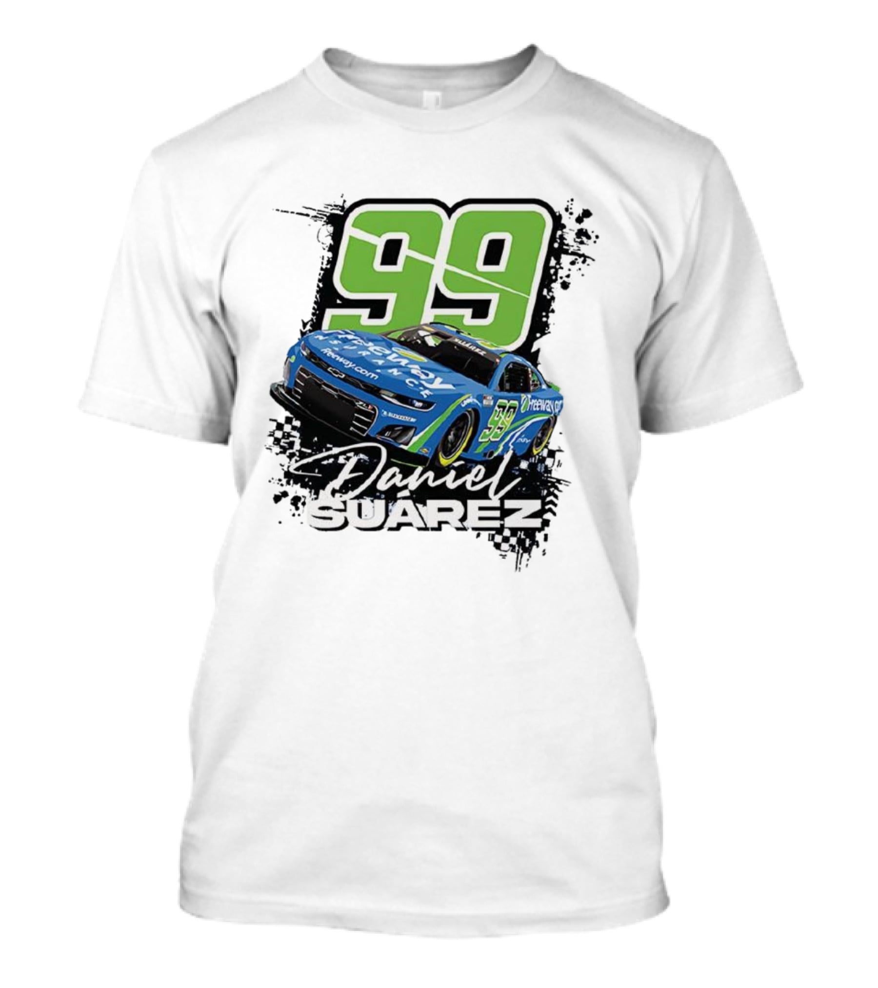 Daniel Suárez Number 99 Freeway Insurance Trackhouse Racing Chevrolet Camaro T-Shirt