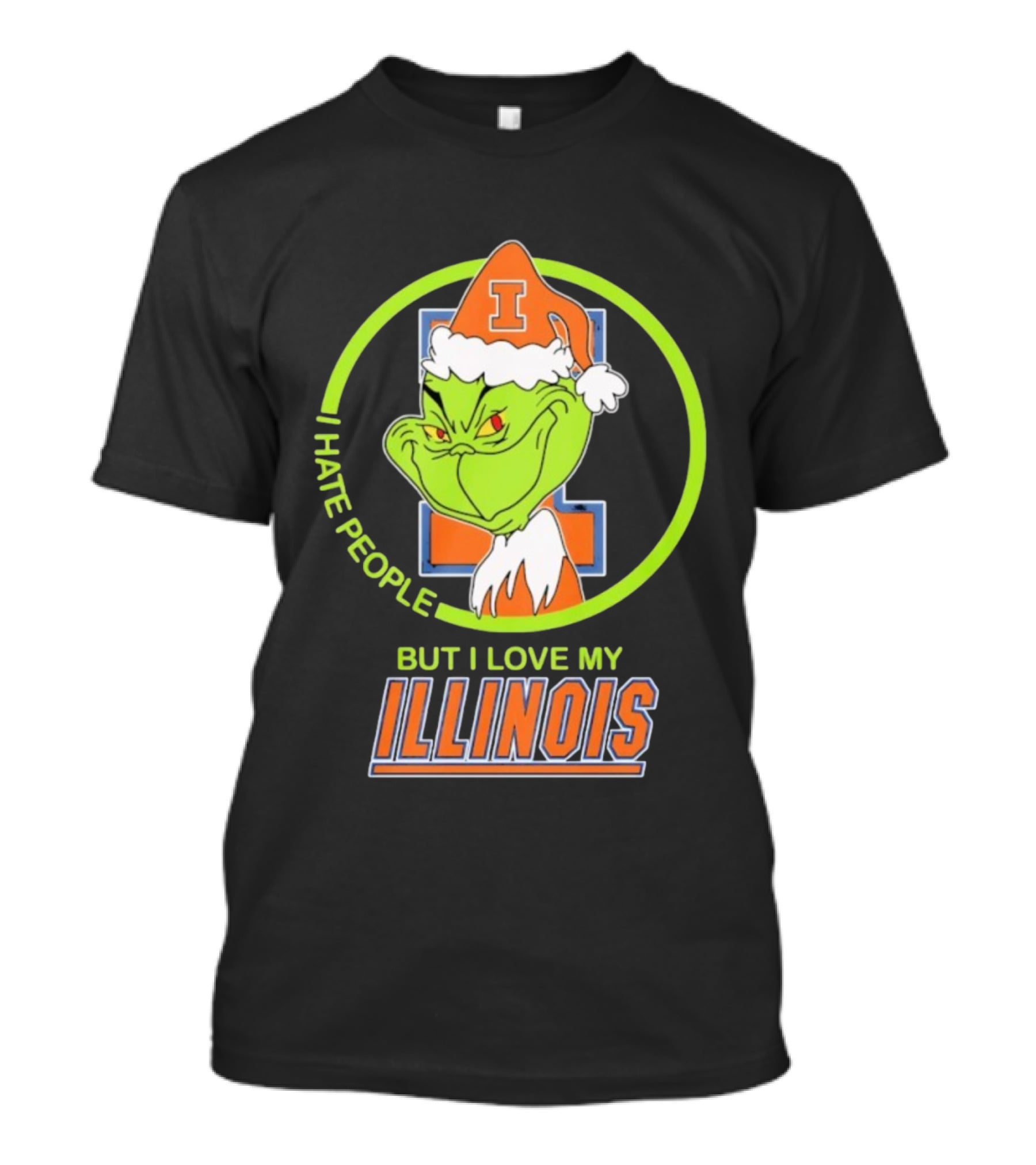 I Hate People But I Love My Illinois T-Shirt