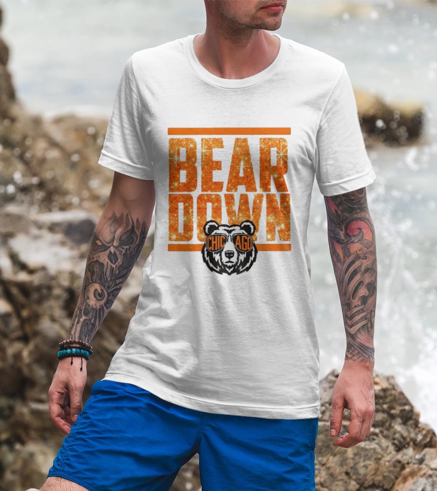 Bear Down Chicago Bears Mascot NFL Football Good Better Best T-Shirt