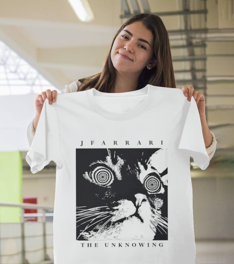 Jfarrari The Unknowing Cat Hypnotic Stare T-Shirt