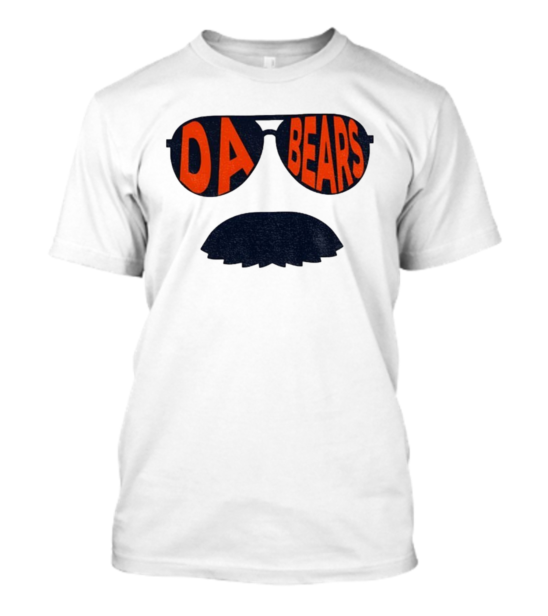 Sunglasses Mustache Da Bears Chicago Bears NFL Football Game Day T-Shirt