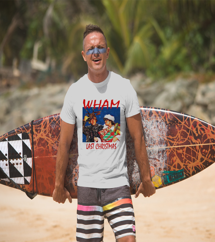 WHAM Last Christmas Festive Holiday Celebration With Snow And Gifts T-Shirt