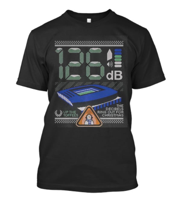 126 Decibels Ring Out This Christmas Stadium Scene T-Shirt