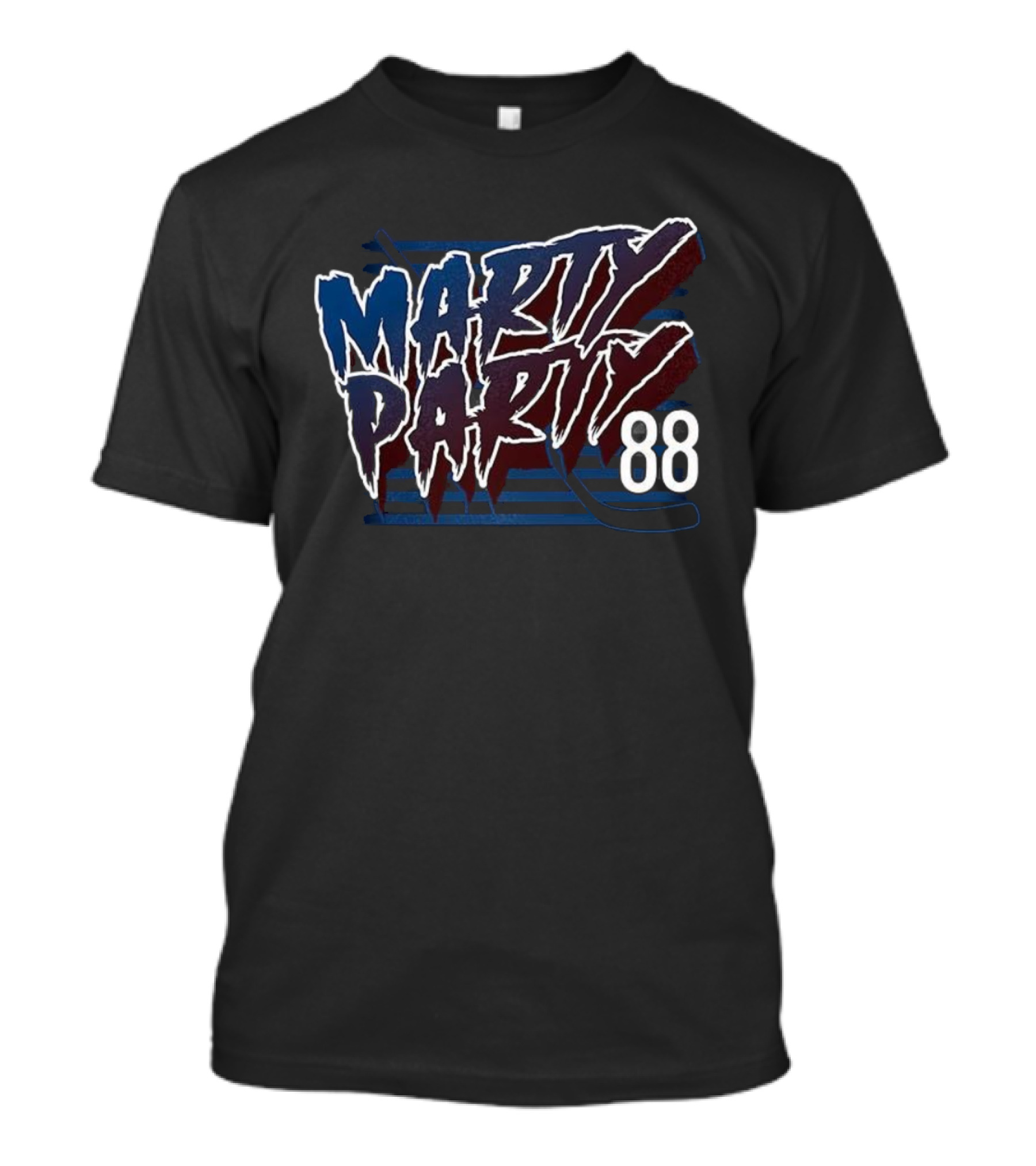 Marty Party 88 Colorado Avalanche Hockey T-Shirt