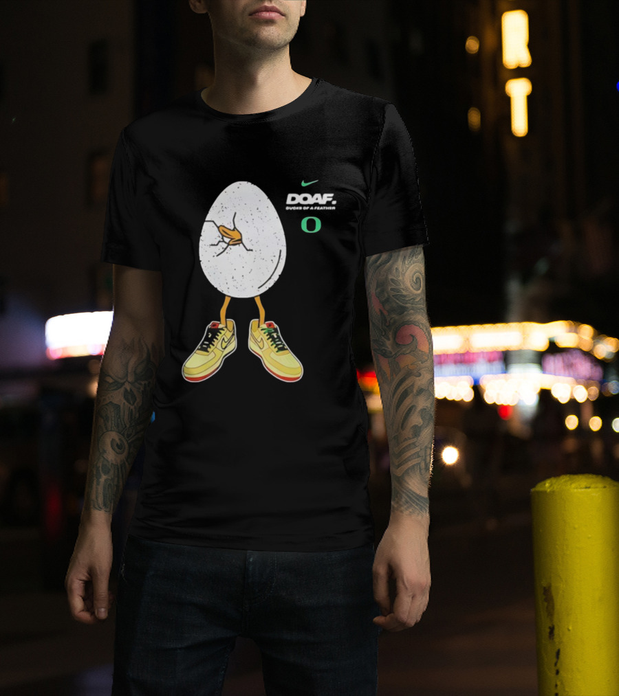 Oregon Football Duck Nike Egg Sneaker Design T-Shirt