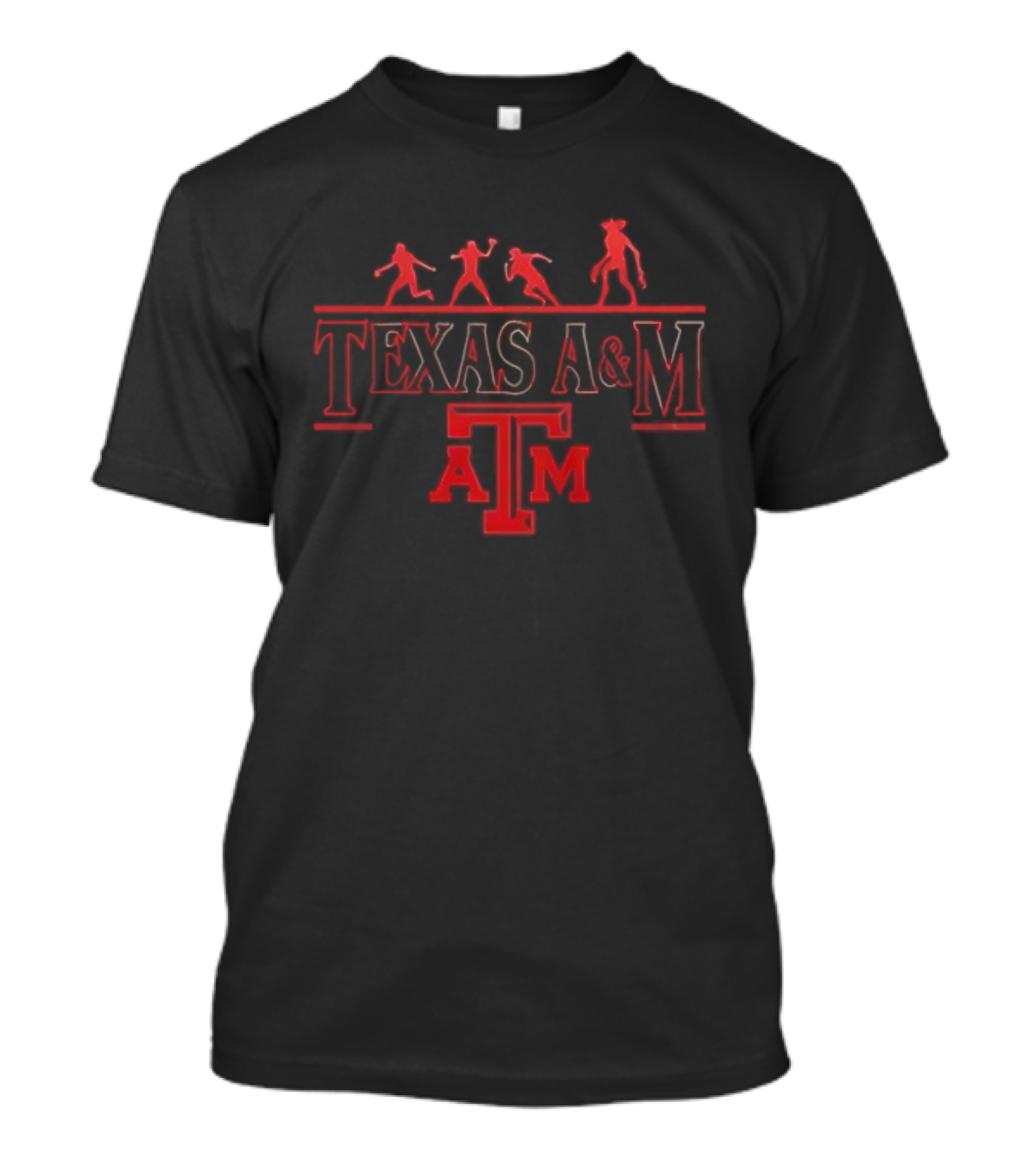 Texas A&M Stranger Things Crossover Fan Favorite Silhouette T-Shirt